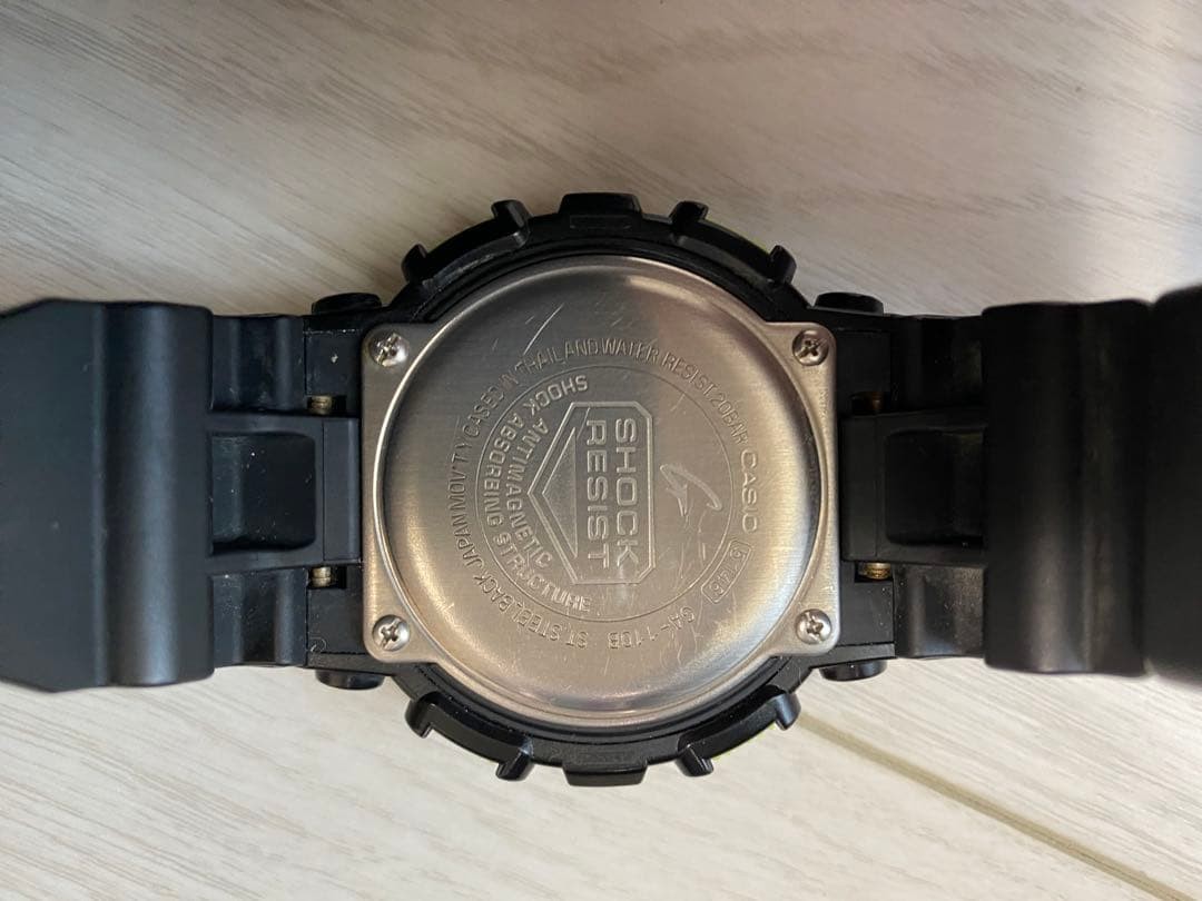 [Excellent Condition] G-SHOCK Watch, Black x Lime Green, GA-110