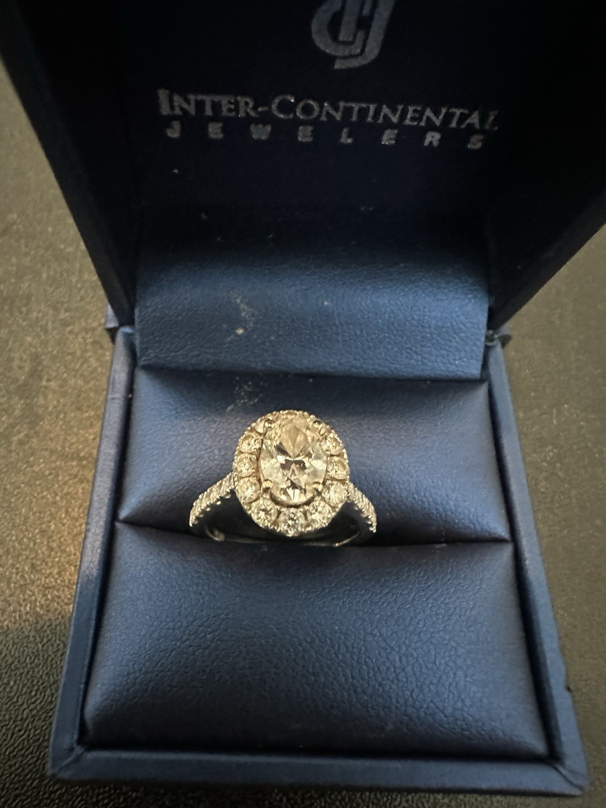 Engagement Ring – 1.97 ctw – 14k White Gold – Lab Created and Natural Diamonds