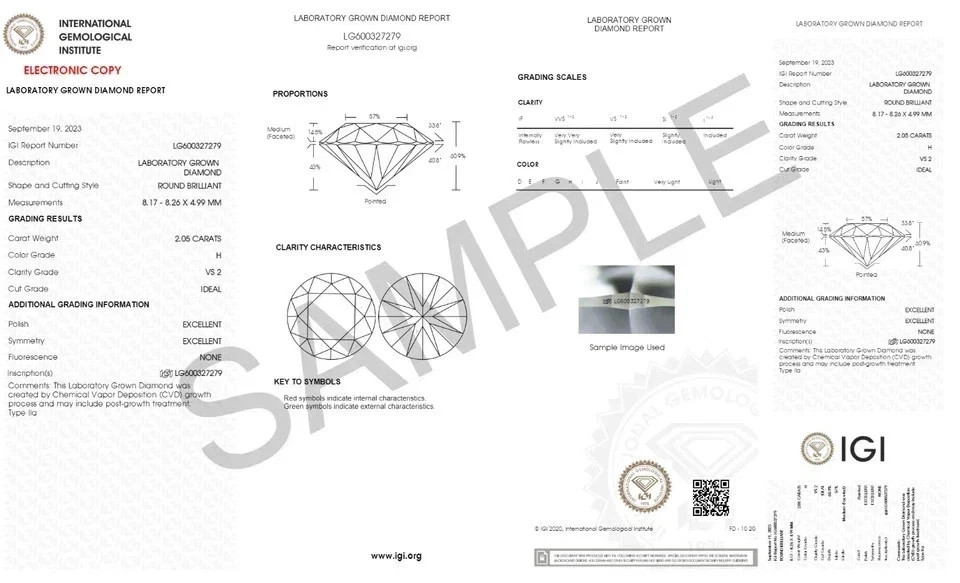 12 Carat Diamond 14k White Gold Lab Grown IGI E F VVS Radiant Cut Certified Ring