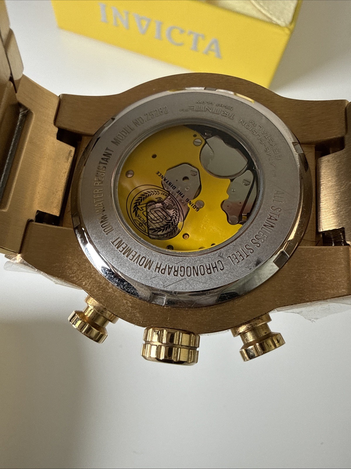 Invicta S1 Rally 25282 Men’s Chronograph Watch – Gold/Black 51mm W/ Box
