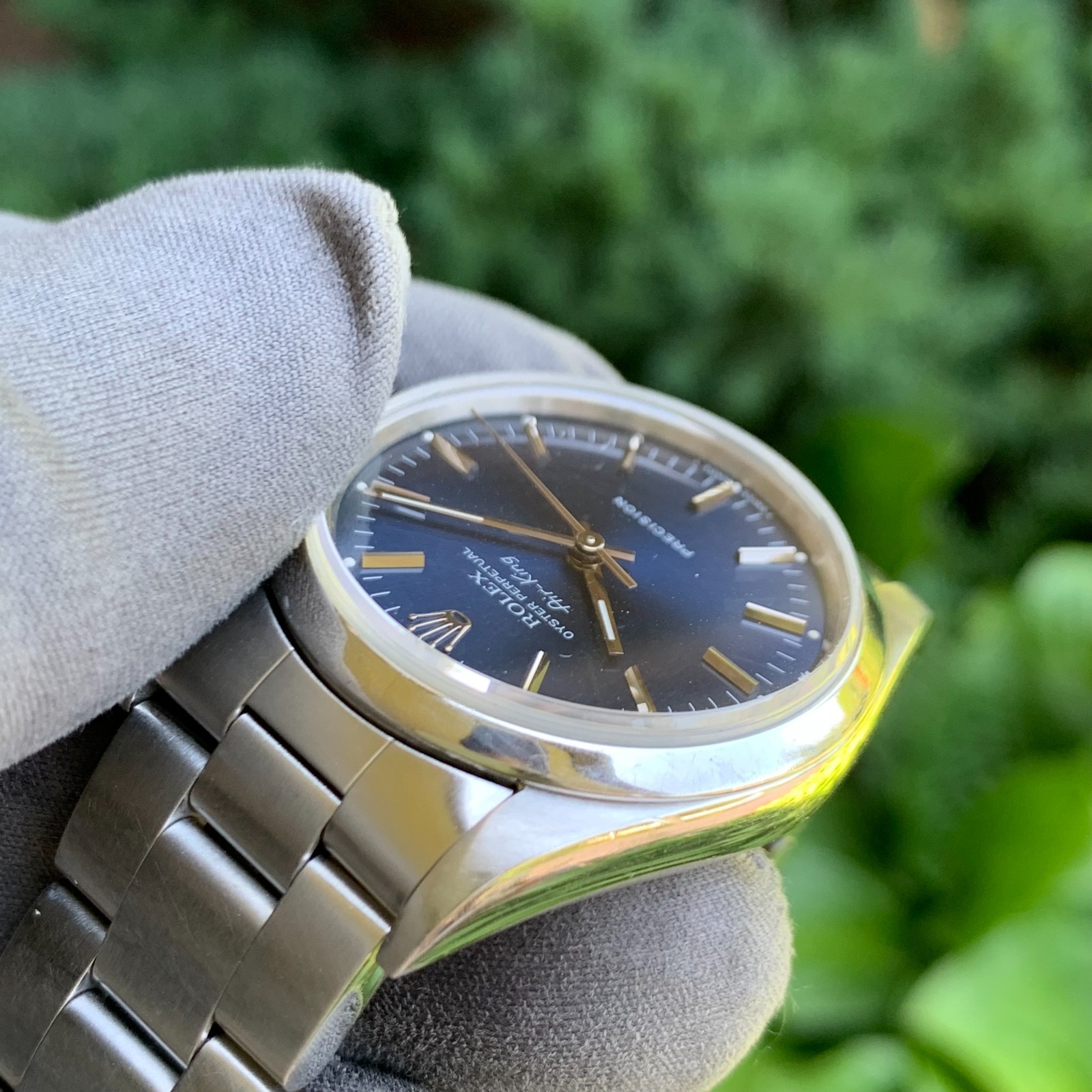 1993 Rolex Air-King Oyster Perpetual Precision Ref. 14000 Blue Dial Box & Papers