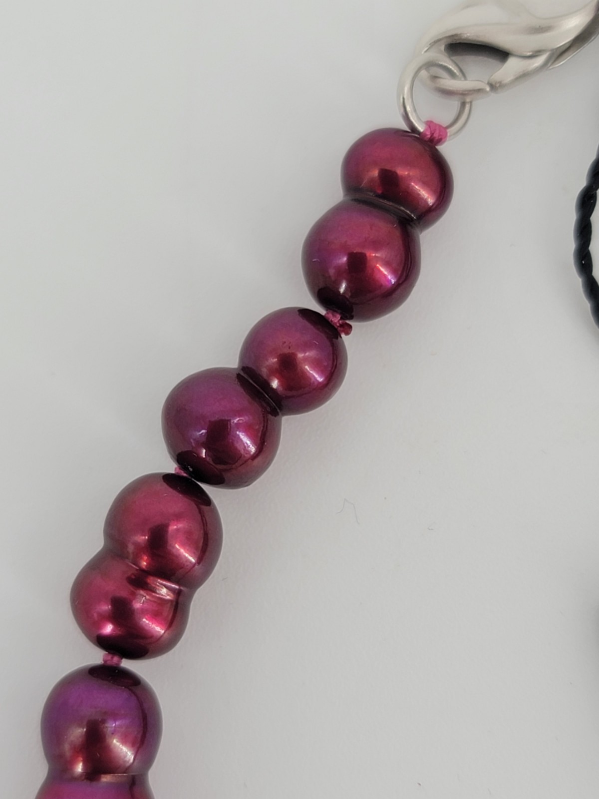 Beautiful HONORA Darker Red/Burgundy Pearl 20 Inch Necklace w/tag
