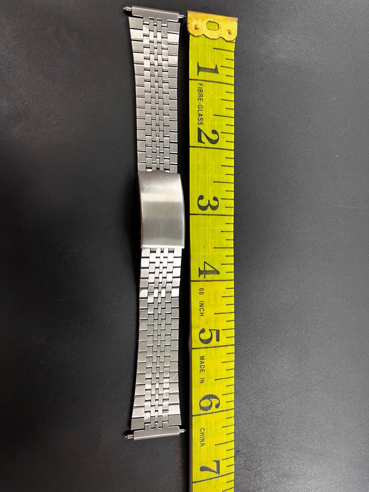 Vintage Maruman 18 to 19 MM Classic St, Steel Japan Men’s Watch Bracelet BS15C