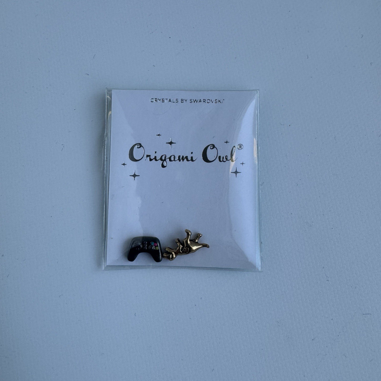 Origami Owl Charms Gold T-Rex And Video Game Controller