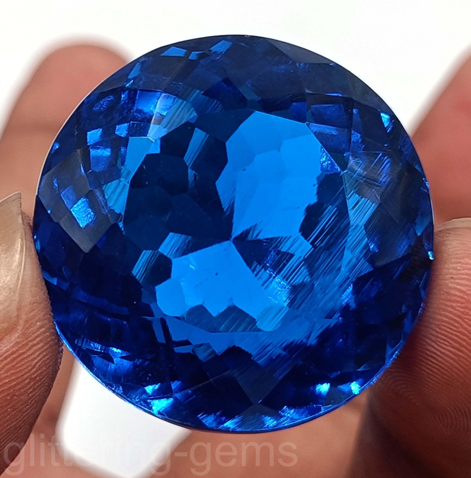 367.30 Carat Natural Royal Blue Sapphire Round Shape IGL Certified Gemstone 5DNZ
