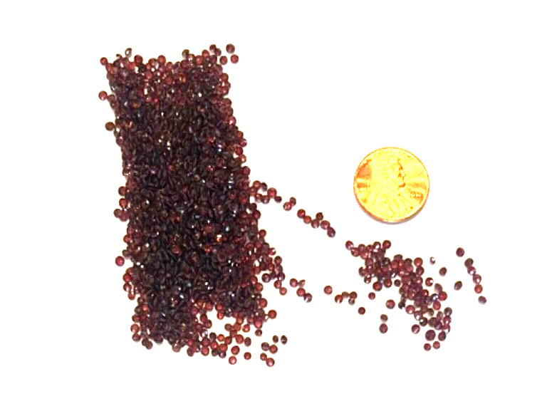 ONE LOT OF 100 PIECES 2-2.50 MM GENUINE ROUND FACETED GARNETS BELOW WHOLESALE!!!