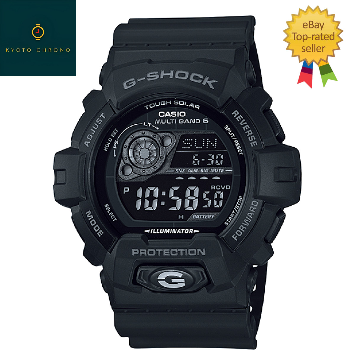 CASIO G-SHOCK GW-8900A-1JF Black Tough Solar Diver 200m NEW Japan Watch