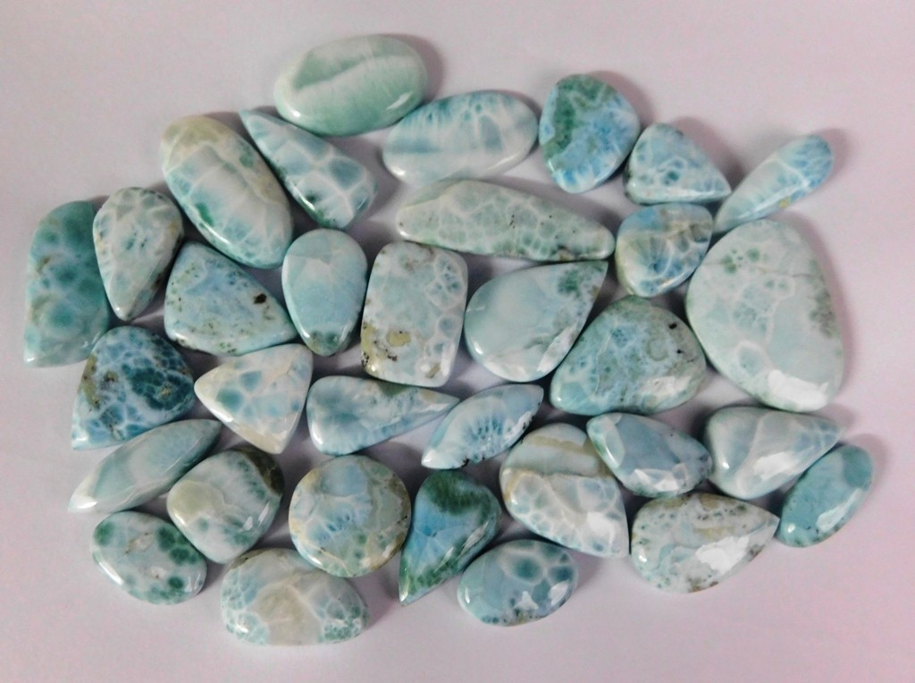 Top Quality Larimar Loose gemstones For Jewelry Making Wholesale Lot 71249