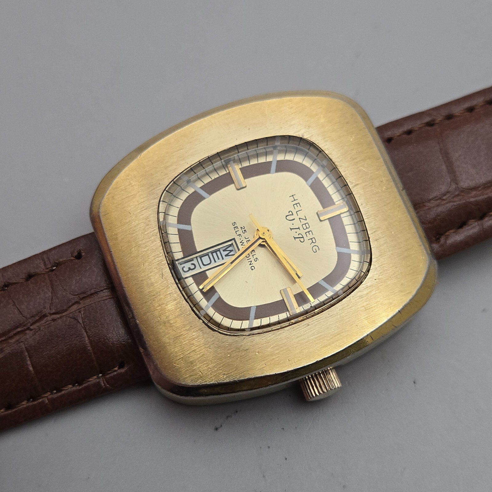 Vintage HELZBERG VIP men’s automatic watch swiss AS 2066 25Jewels 1970s #2
