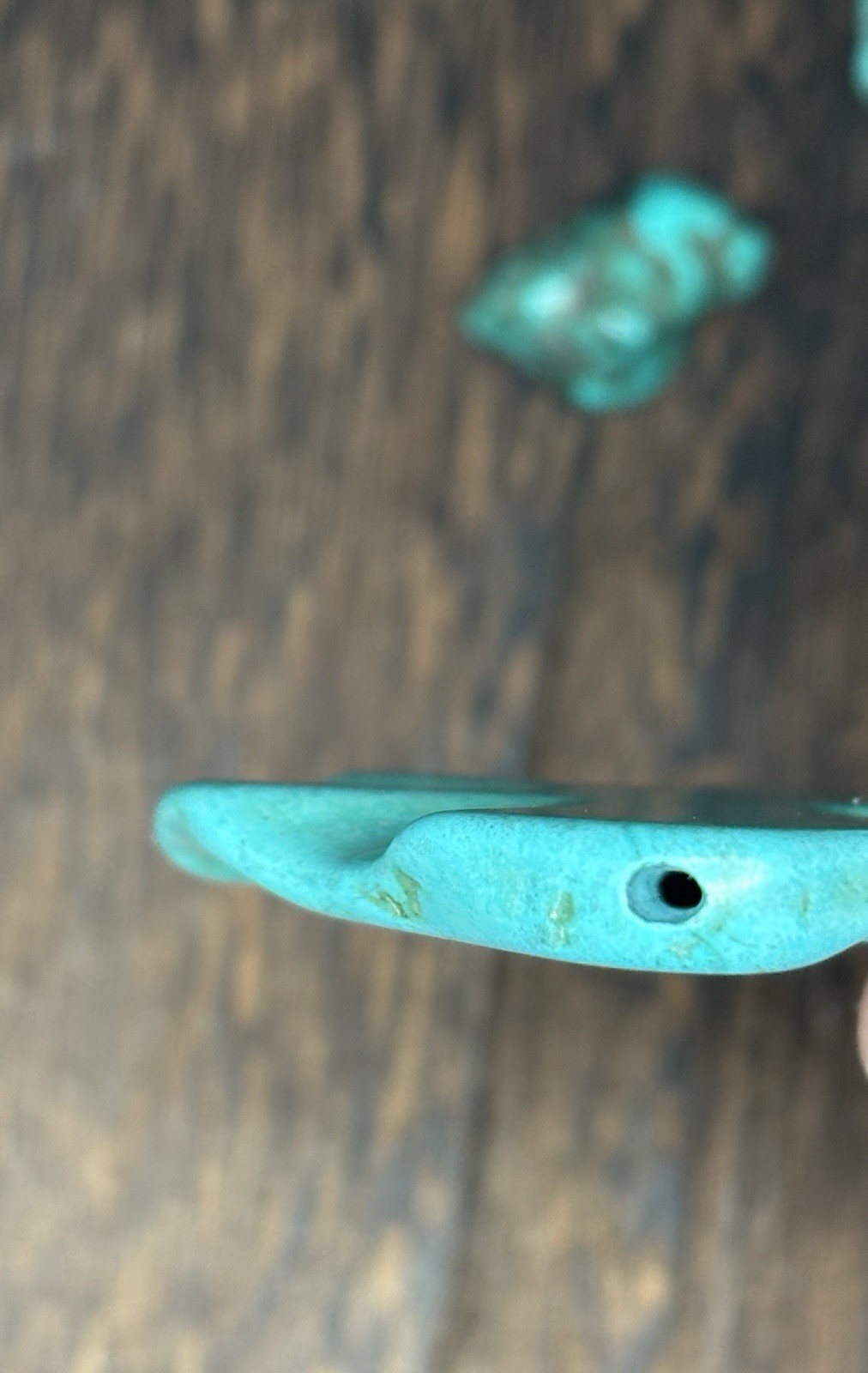 Kingman Turquoise Side-Drilled Focal Stabilized Slabs 54 Grams