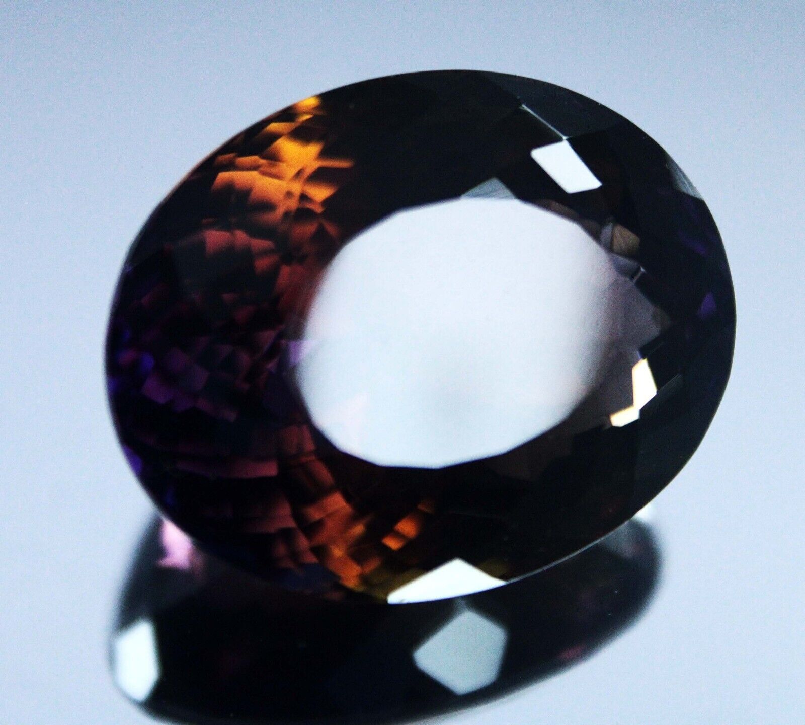 77.70 Ct Oval Shape Loose Gemstone CERTIFIED NATURAL Multi Color Ametrine