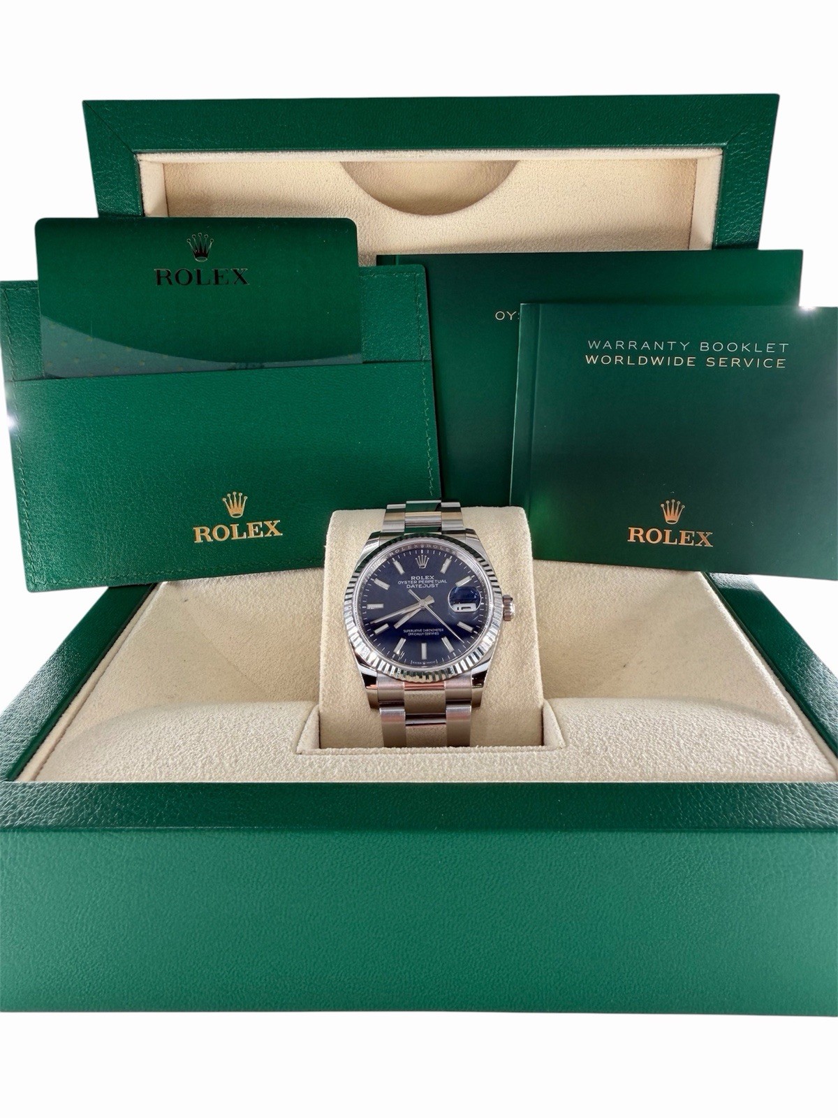 ROLEX Datejust 36, Ref.126234, Stainless Steel, Blue Dial