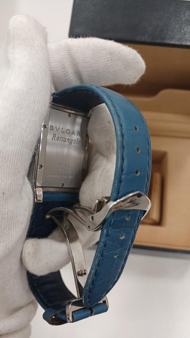 BVLGARI RECTANGLE RT45S vintage quartz movement wristwatch luxury Swiss-made