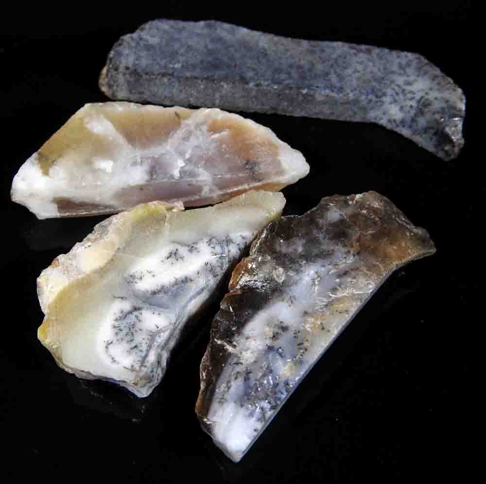 158.90Cts100%Natural Dendrite Opal Fancy Rough Lot Loose Gemstone