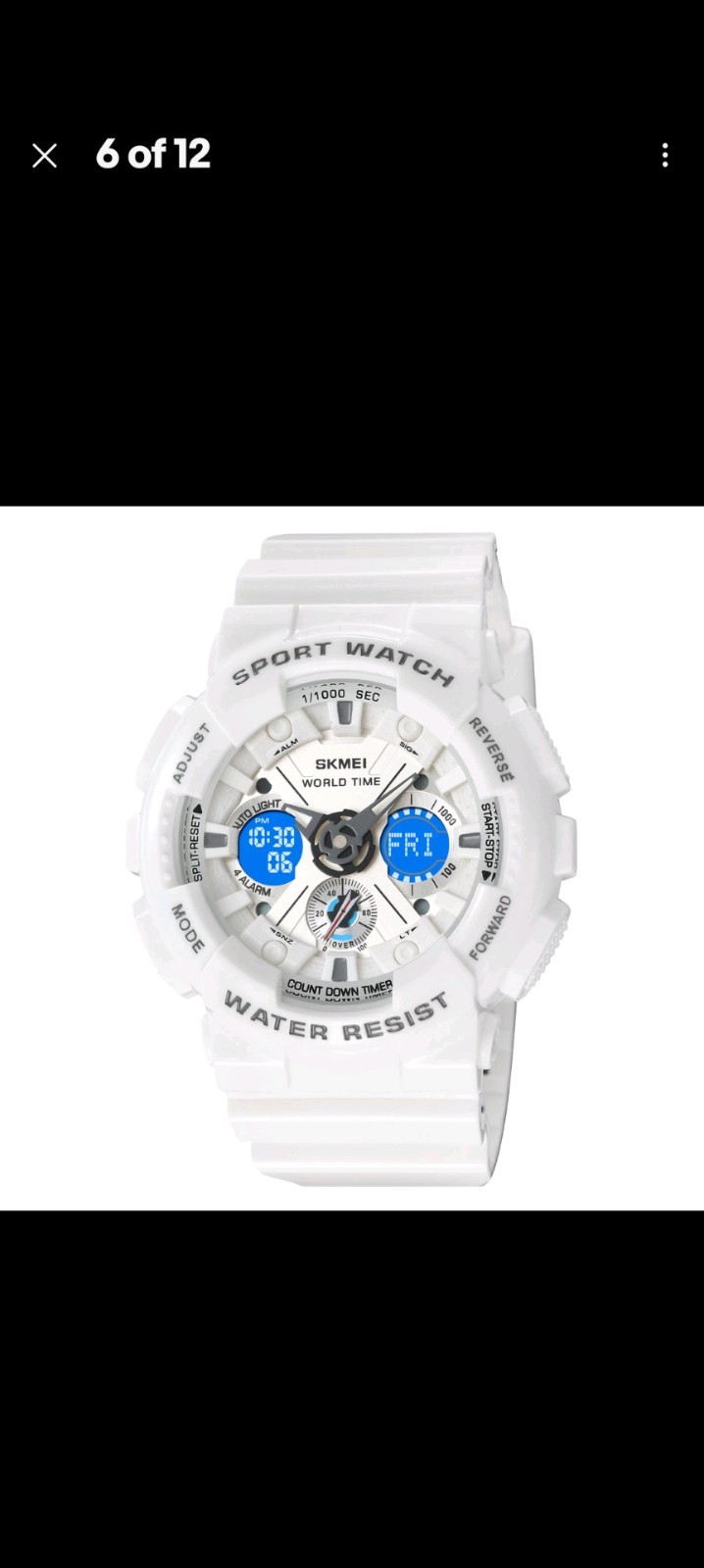 Men’s Watch Sports Wrist Watch Backlight 50M Resistant B8D4
