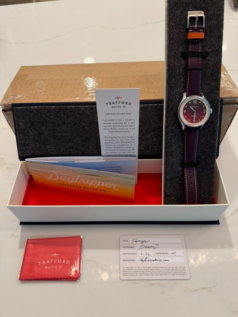 Trafford Watch Co Daytripper Eventide Limited Edition Automatic Rare Mint