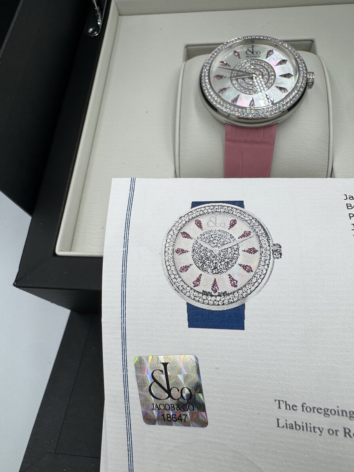 Jacob & Co. Brilliant Saphire 44mm Double Diamond Bezel Watch Box only 999 made
