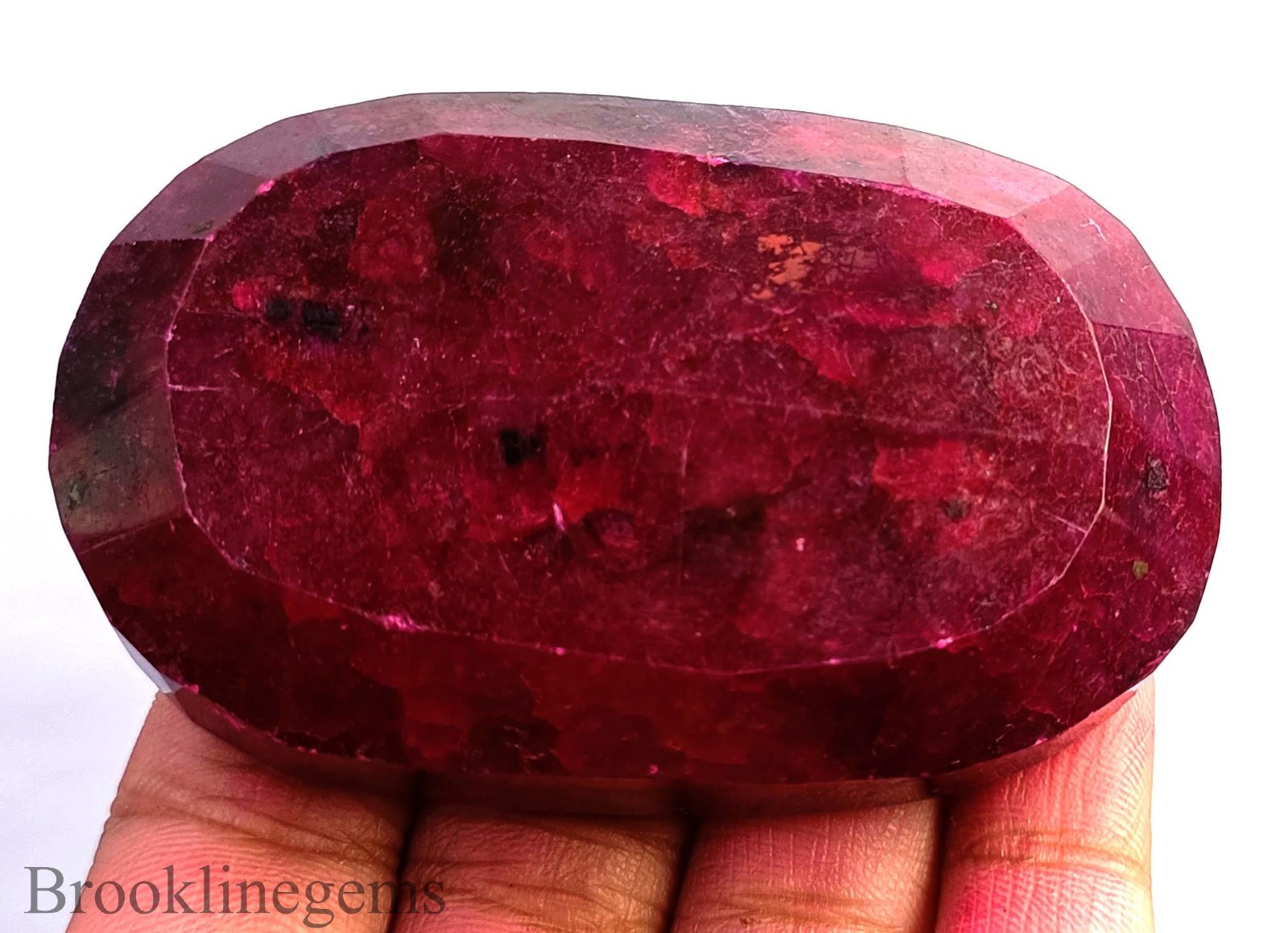 Exceptional 500 Carat Red Ruby Oval Shape Natural Certified Loose Gemstone 6DJL