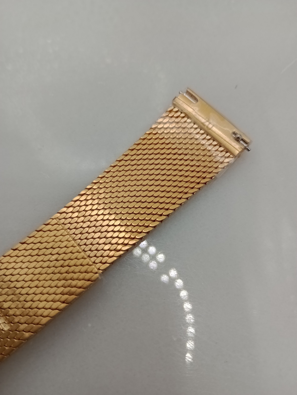 New Watchgecko 20mm Calibre 1960 Mk2 Mesh PVD Gold Watch Strap Bracelet 6B450