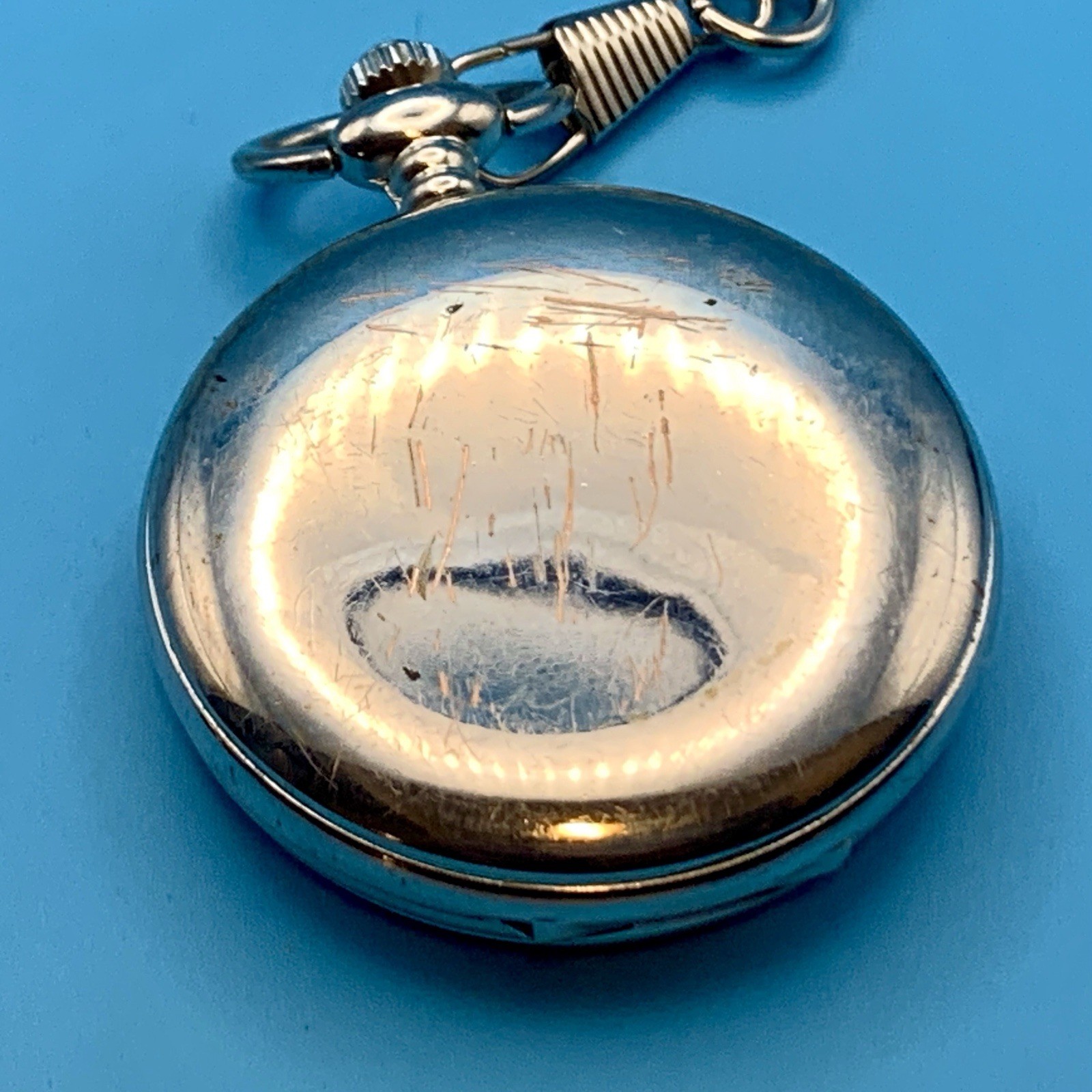 FOLIO ‘The Greatest Dad’ Quartz Pocket Watch Father’s Day Chain Works New Batt