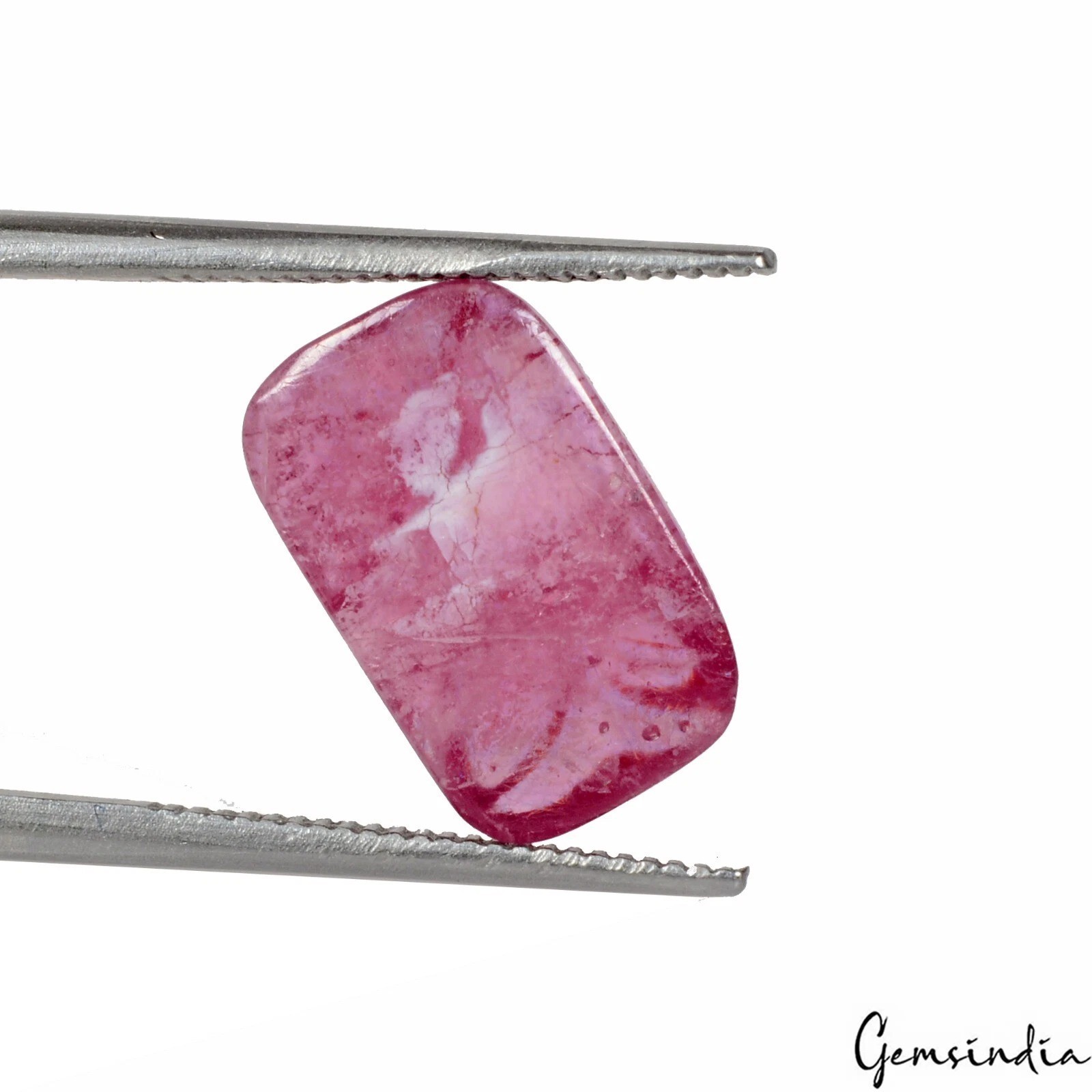 6.10 Ct Natural Rich Red Ruby 12x8x3mm Cushion Carved Untreated Loose Gemstone