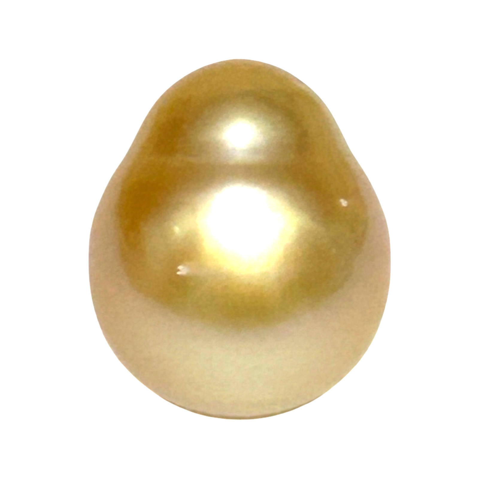 Gorgeous 14.3 x 17mm 23.3 Carats Philippines South Sea Pearl – Rich Gold Oval