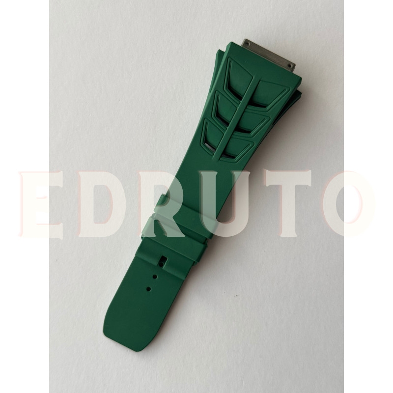 Replacement Green FKM Rubber Watch Strap For Richard Mille RM030 35-02 /03