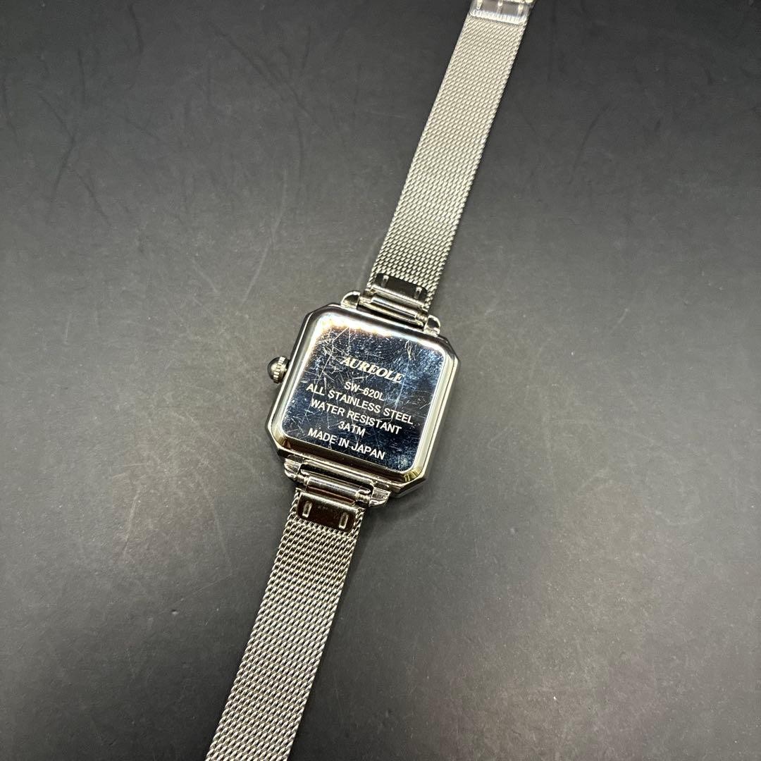 Aureole Quartz Black Dial Wristwatch