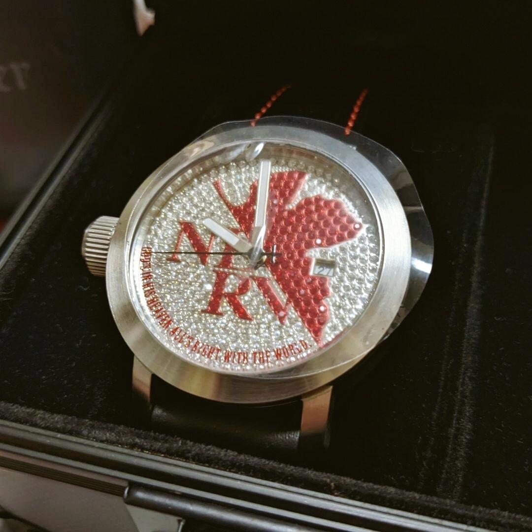 Evangelion stones NERV × Angel Clover collaboration Wristwatch Unused with Box
