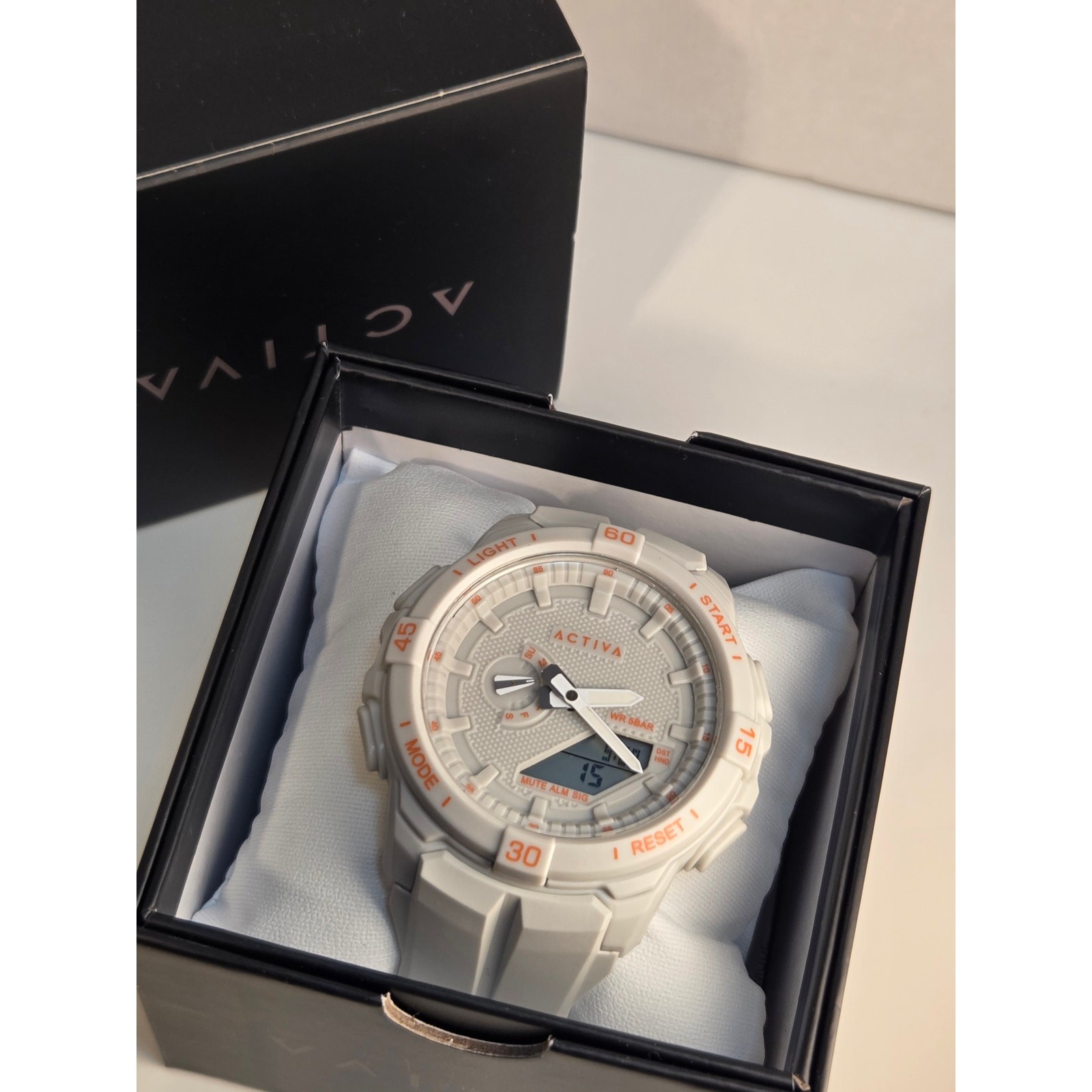 Activa X Invicta ACW2583-002 Digital Essentials White Sport Watch 53mm NIB