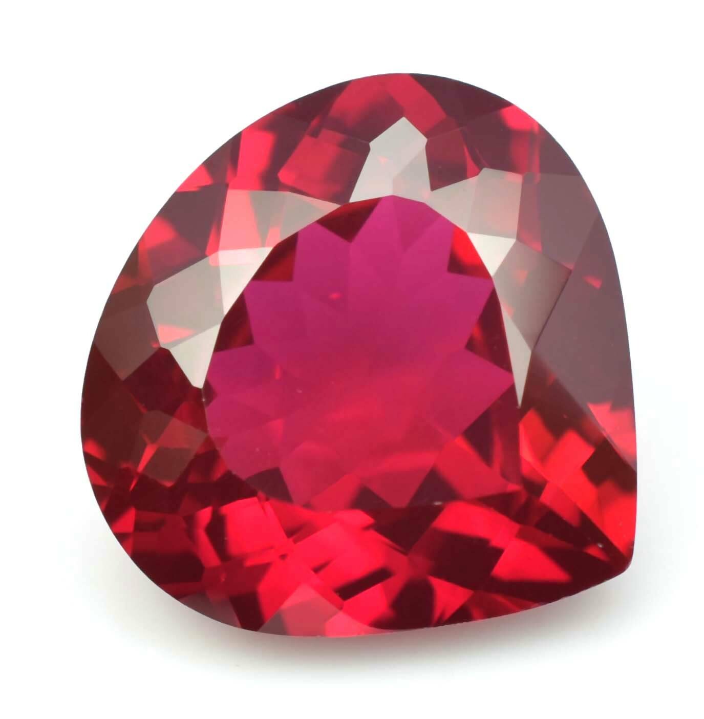 14.85 Ct Natural Flawless Mozambique Blood Red Ruby Heart Cut Loose Gemstone