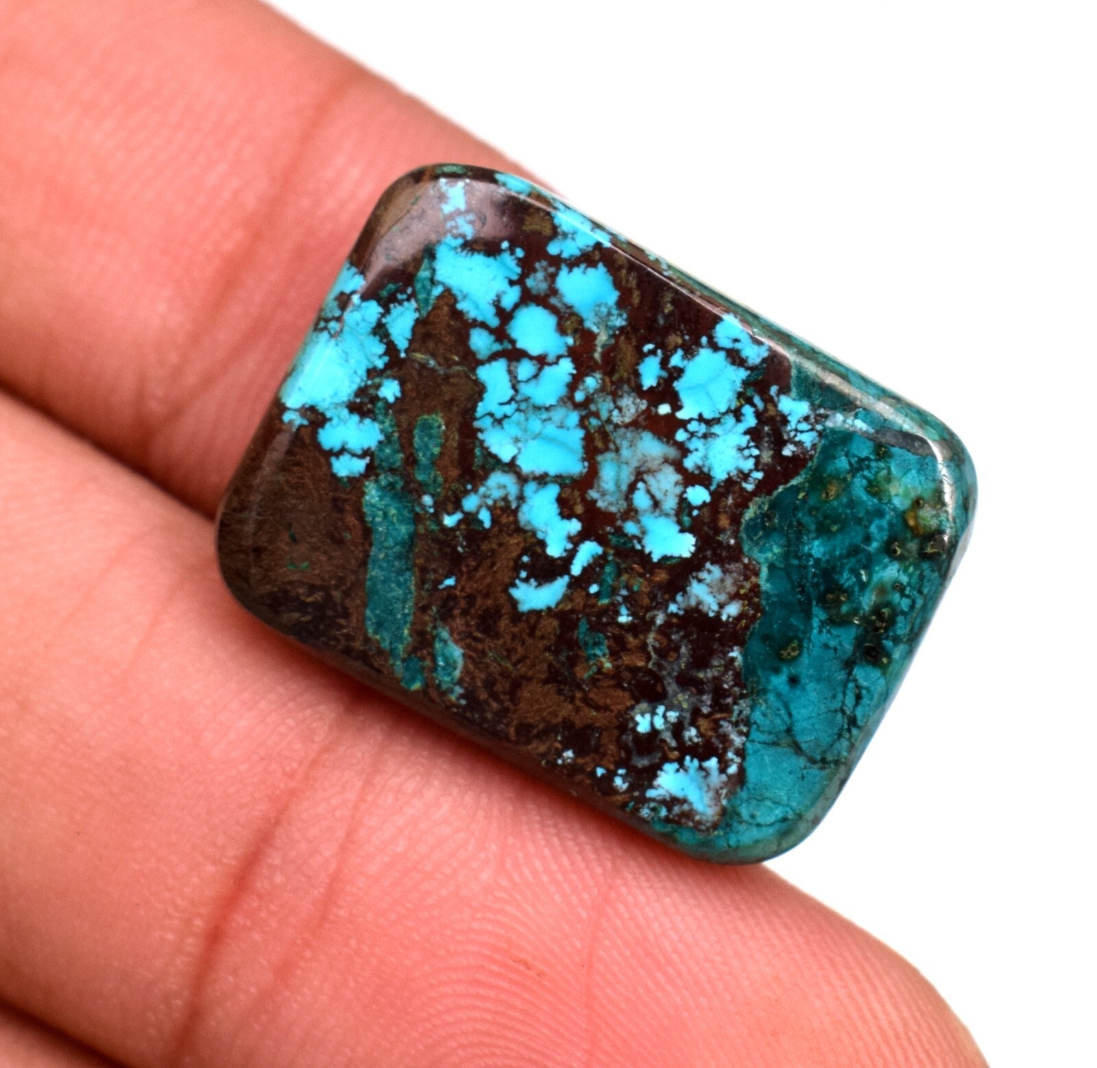 Natural Certified Blue Bisbee Turquoise Cabochon 14.85 Ct Loose Gemstone