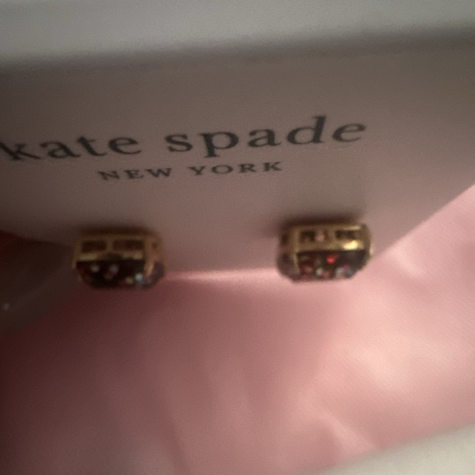 kate spade new york Multiglitter Square Stud Crystal Earrings WBRUC812