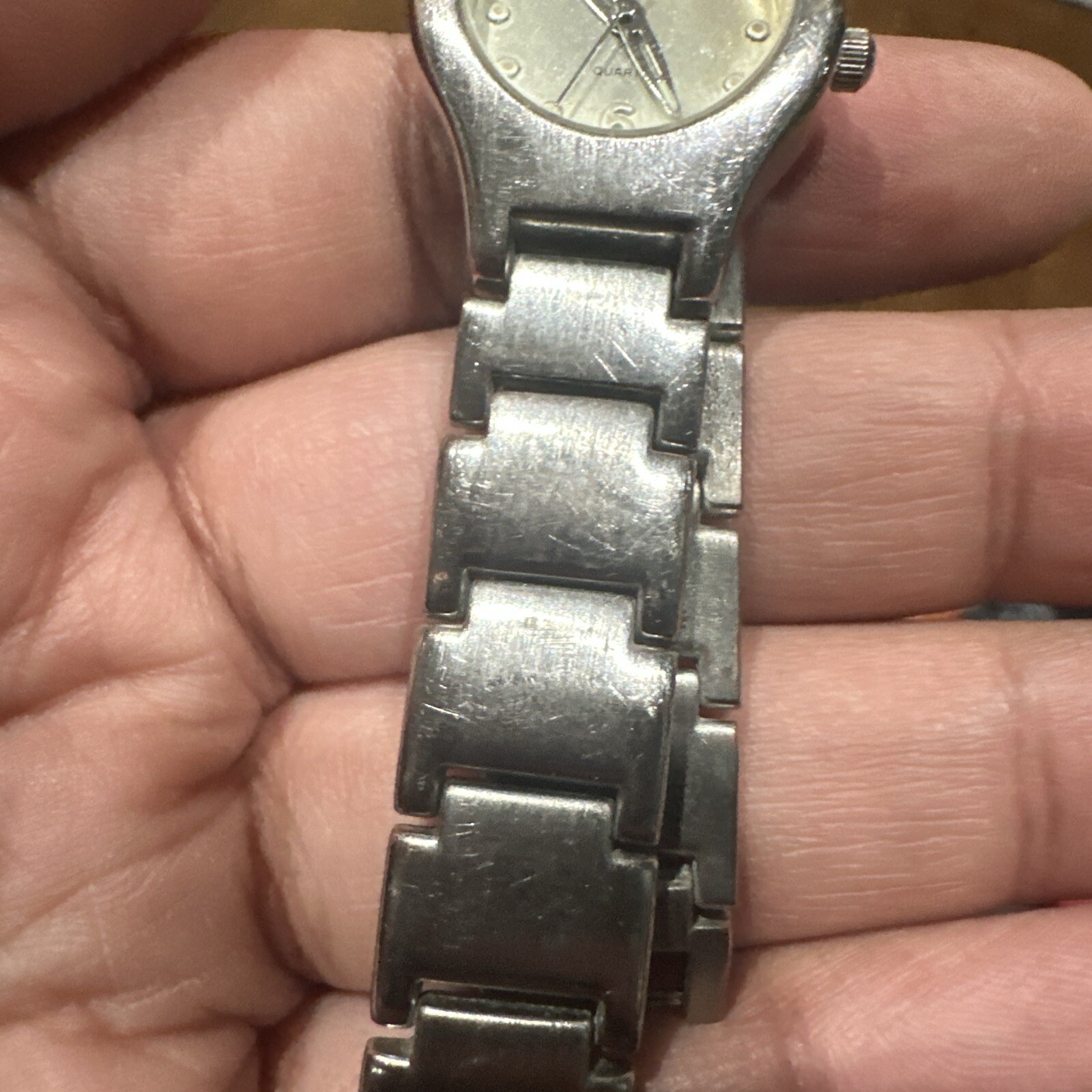 Working* Bijoux Terner Womens watch Silver Toned Quartz Watch New Battery !