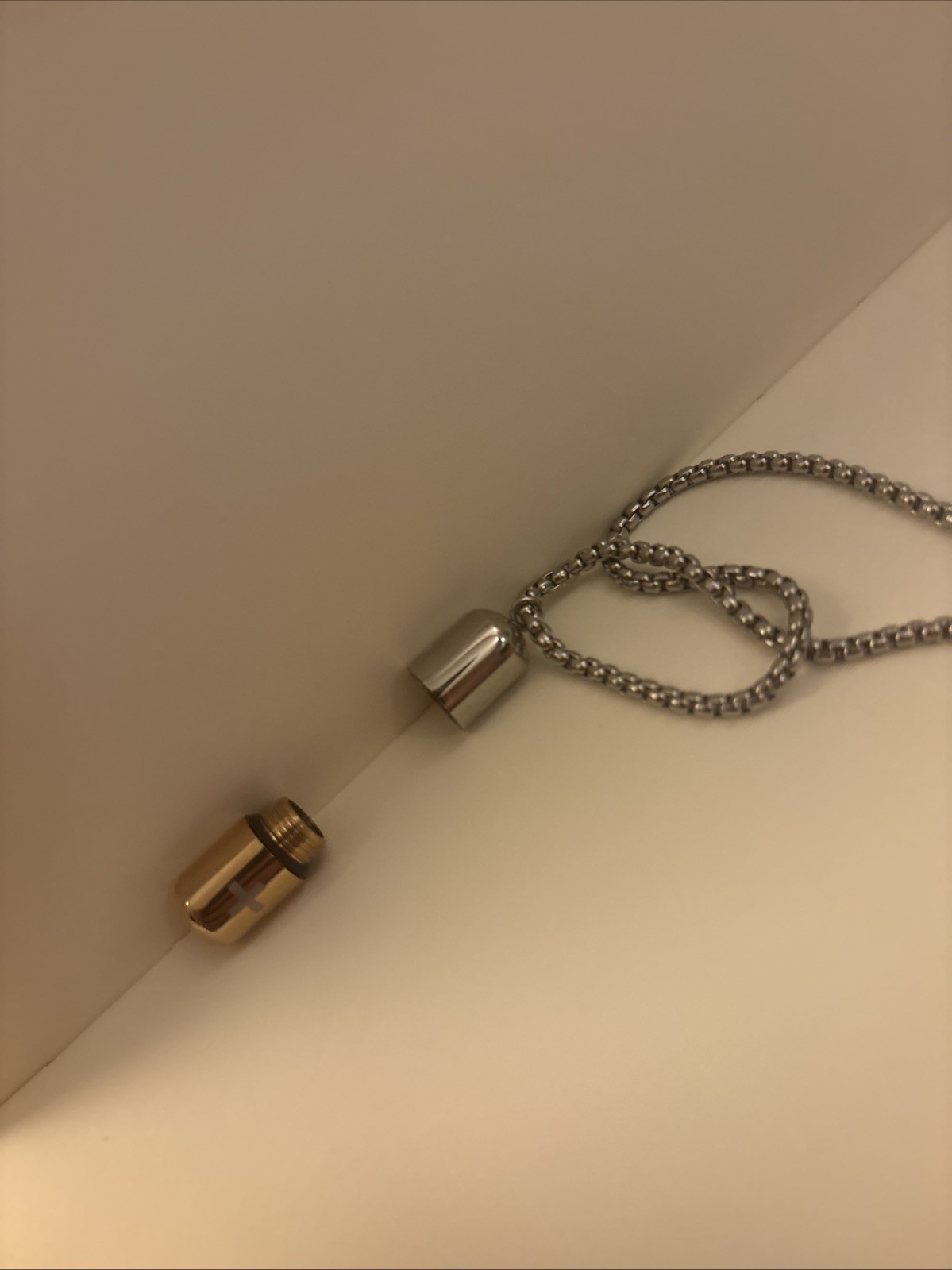 Capsule pendant necklace