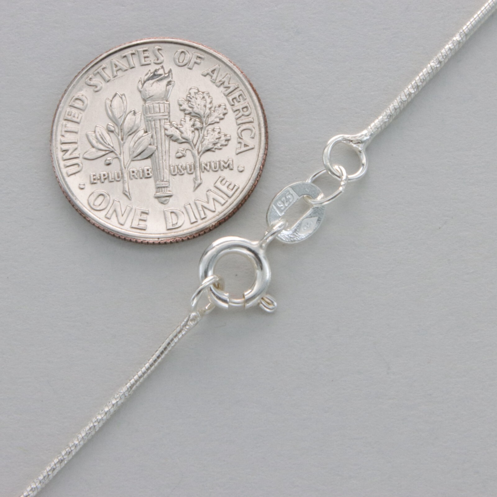 925 STERLING SILVER – 22 inch Diamond Cut Snake Chain – Made in Italy