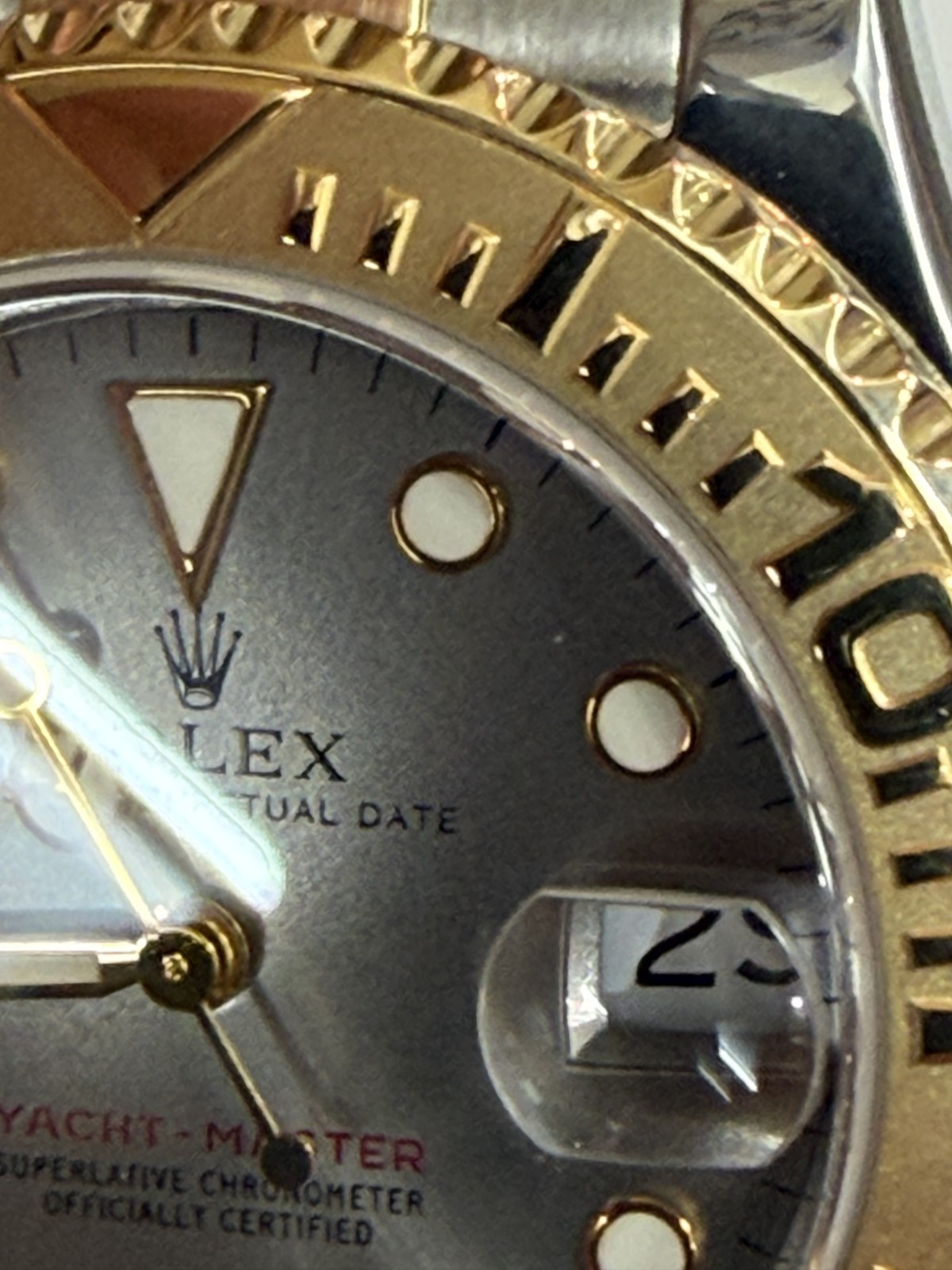 ROLEX YACHT – MASTER 68623 1997 TWO TONE 18 KARAT & STAINLESS STEEL WATCH 35MM