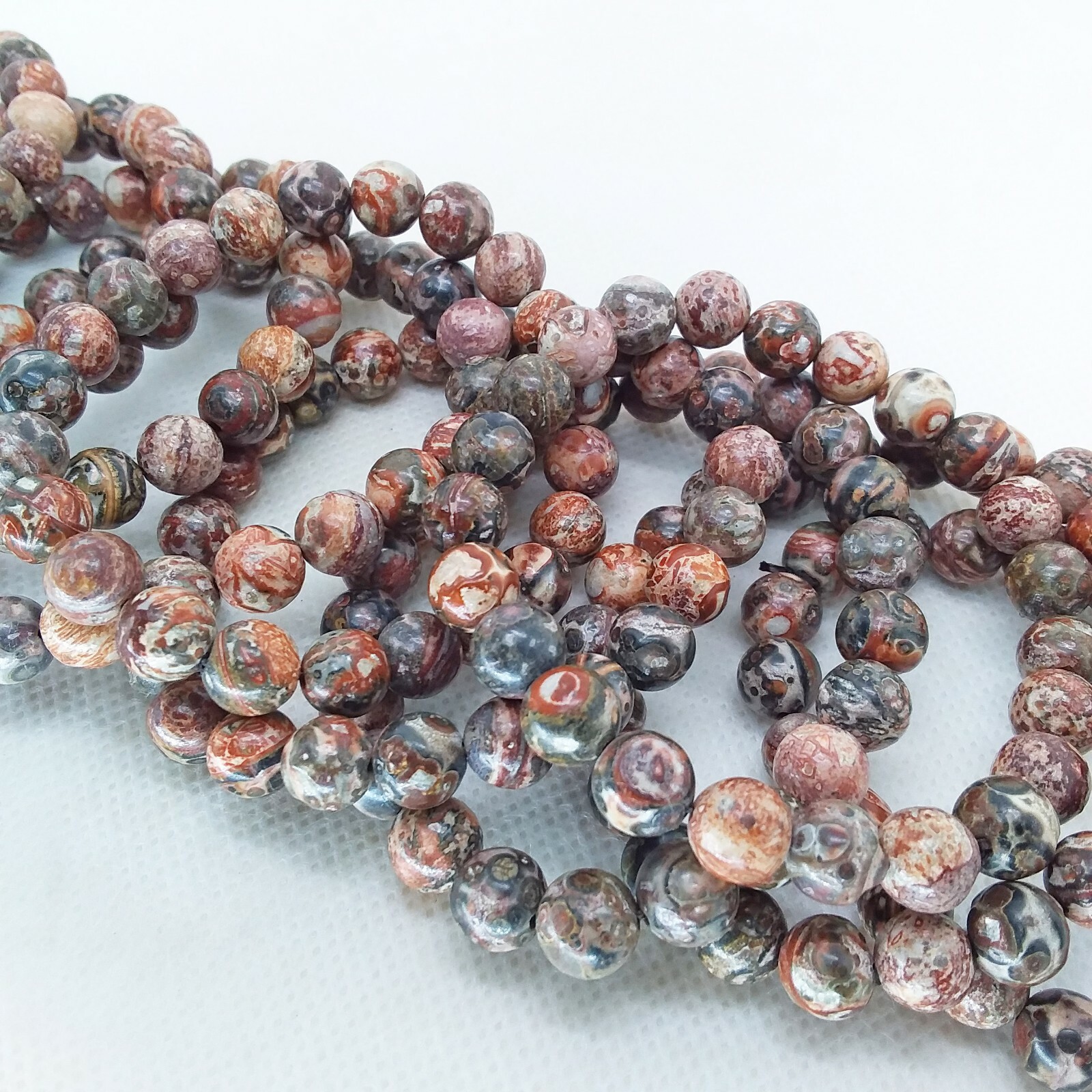 Leopard Jasper, 8mm, bracelet, elastic, stretchy, green, orange, yellow, #1918