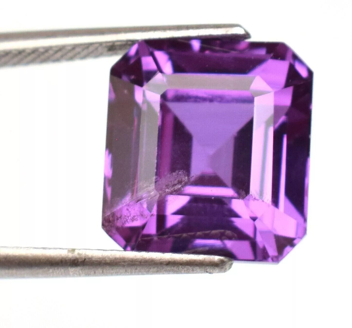 Purple Blue Natural Diffuse Sapphire12-14Ct Excellent Emerald Cut Loose Gemstone
