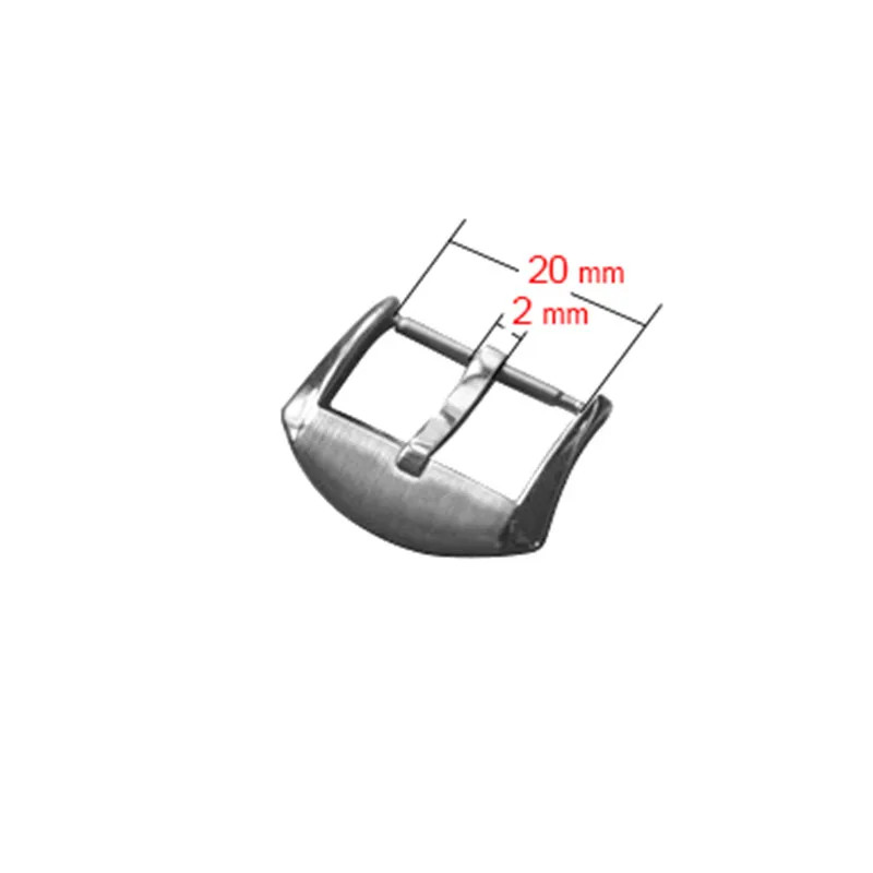 Pin Buckles Bronze 316L Stainless Steel Leather Strap Watch Clasp Men 18mm 20mm