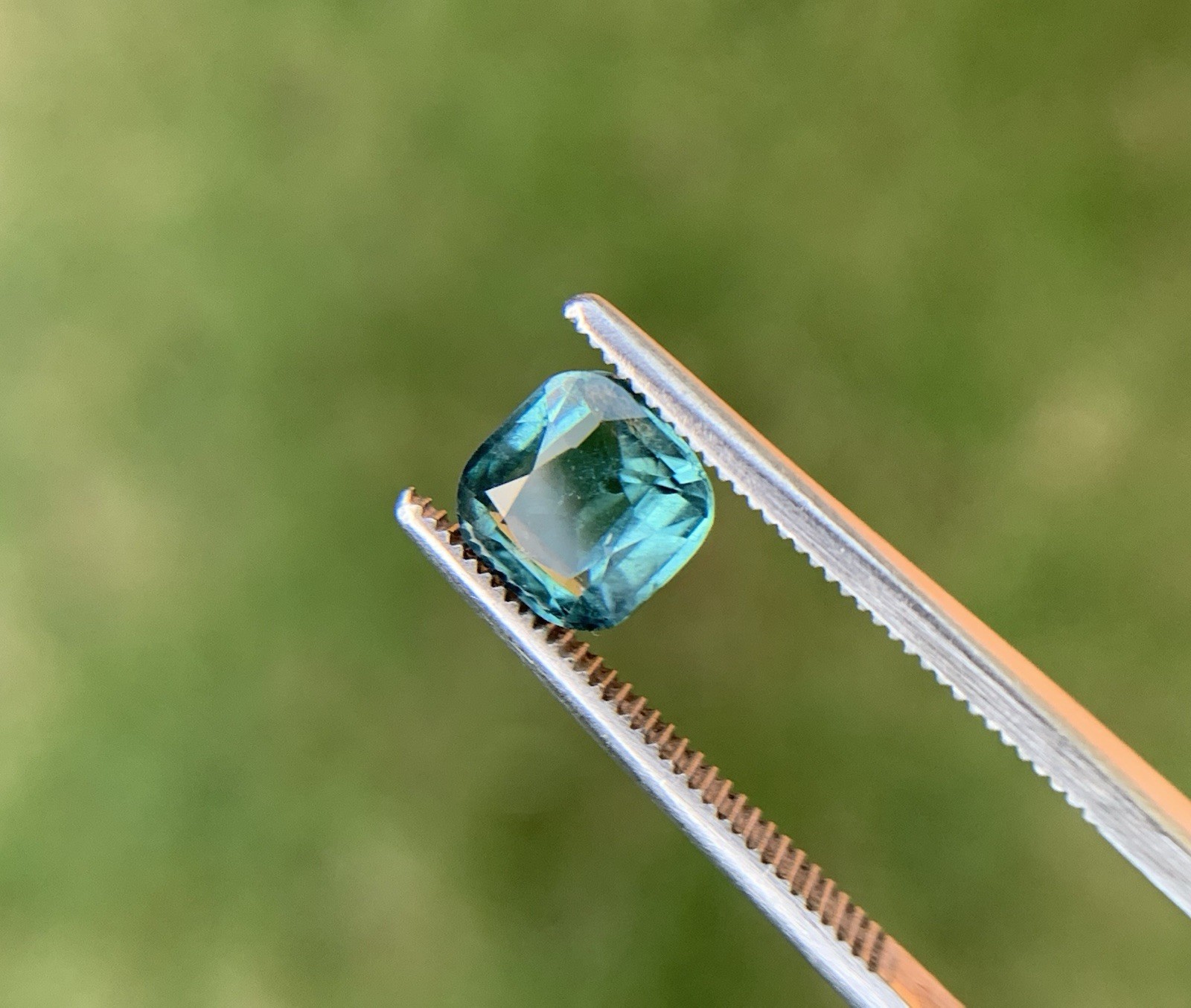 1 Ct Rare Indicolite Tourmaline Ink Blue Cushion Cut Loose Gem 6.25×6.07×3.63 MM