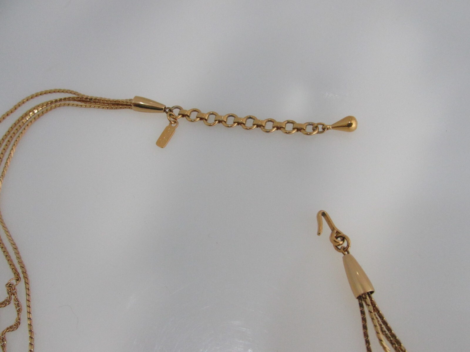 Monet Gold Multi Layered Necklace Estate Find Statement Piece Signed 16″ to 24″