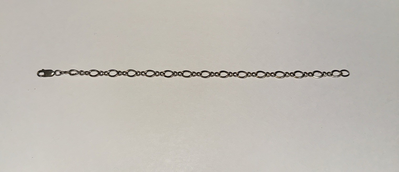 Vintage 1/20 12K BAR Gold Filled Infinity Figure 8 Bracelet 7 15/16″ Oval Link