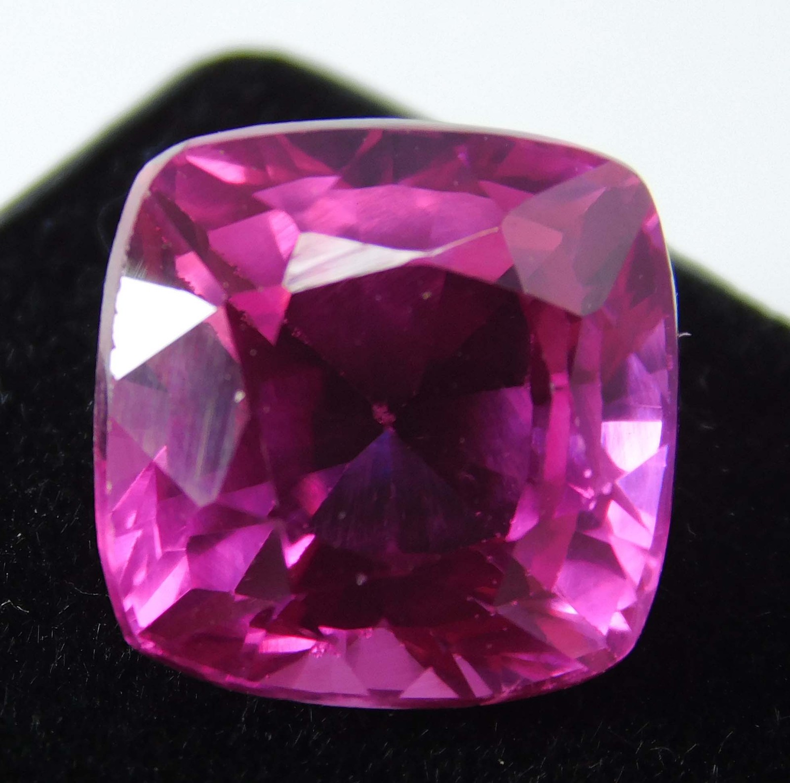 9.45 Carat Natural Pink Ruby Square Cushion Cut Loose Gemstone CERTIFIED