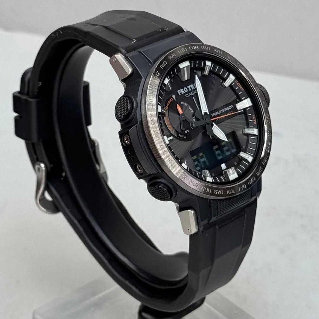 PROTREK PRW 60Y Radio Solar Black Triple Sensor