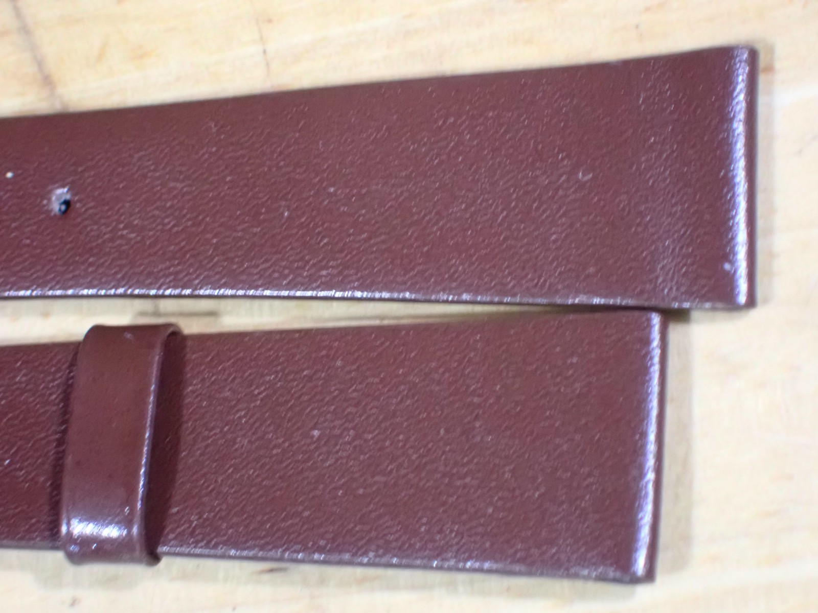 Speidel Flat Brown Genuine Calf Men’s Watch Band 19 mm ends up to 6 3/4″ USA