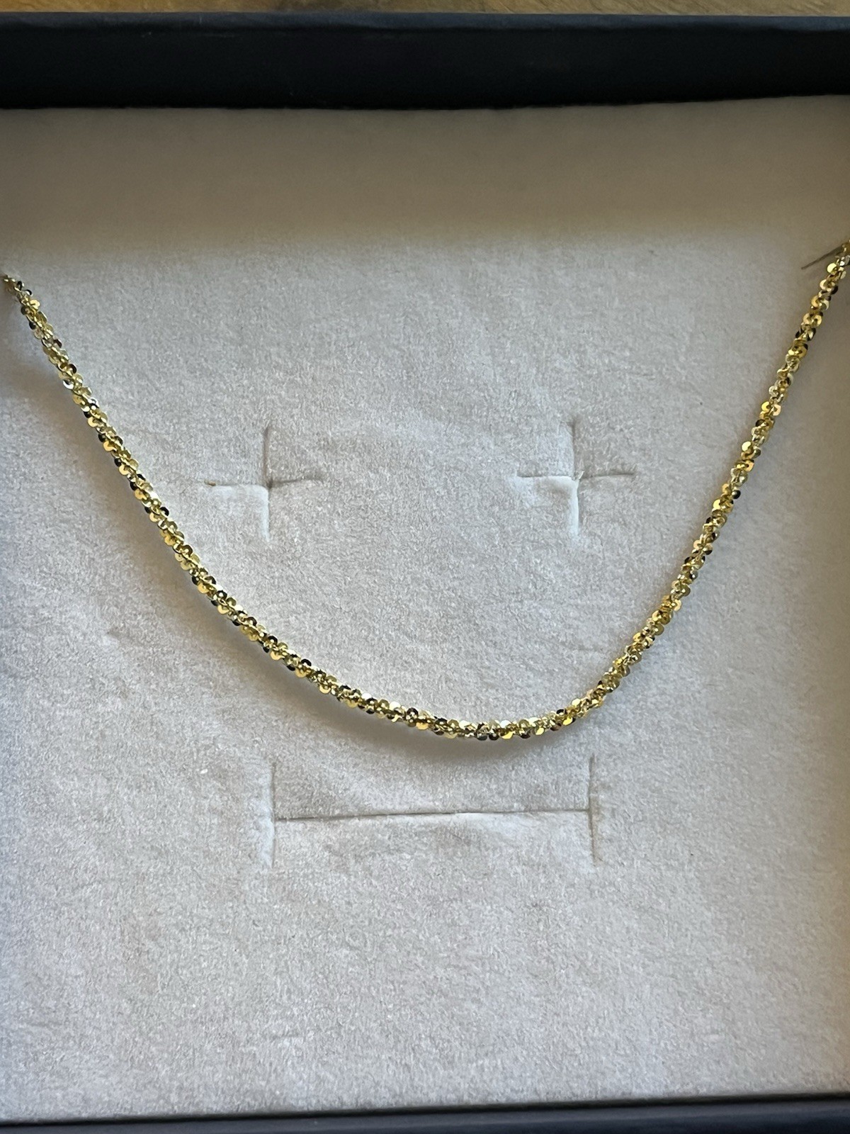 925 Sterling Silver Margarita Twist Bi Color 18” Length Necklace