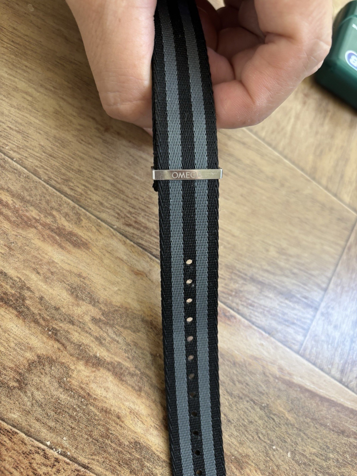 OMEGA Nylon Black and Gray – Band NATO strap