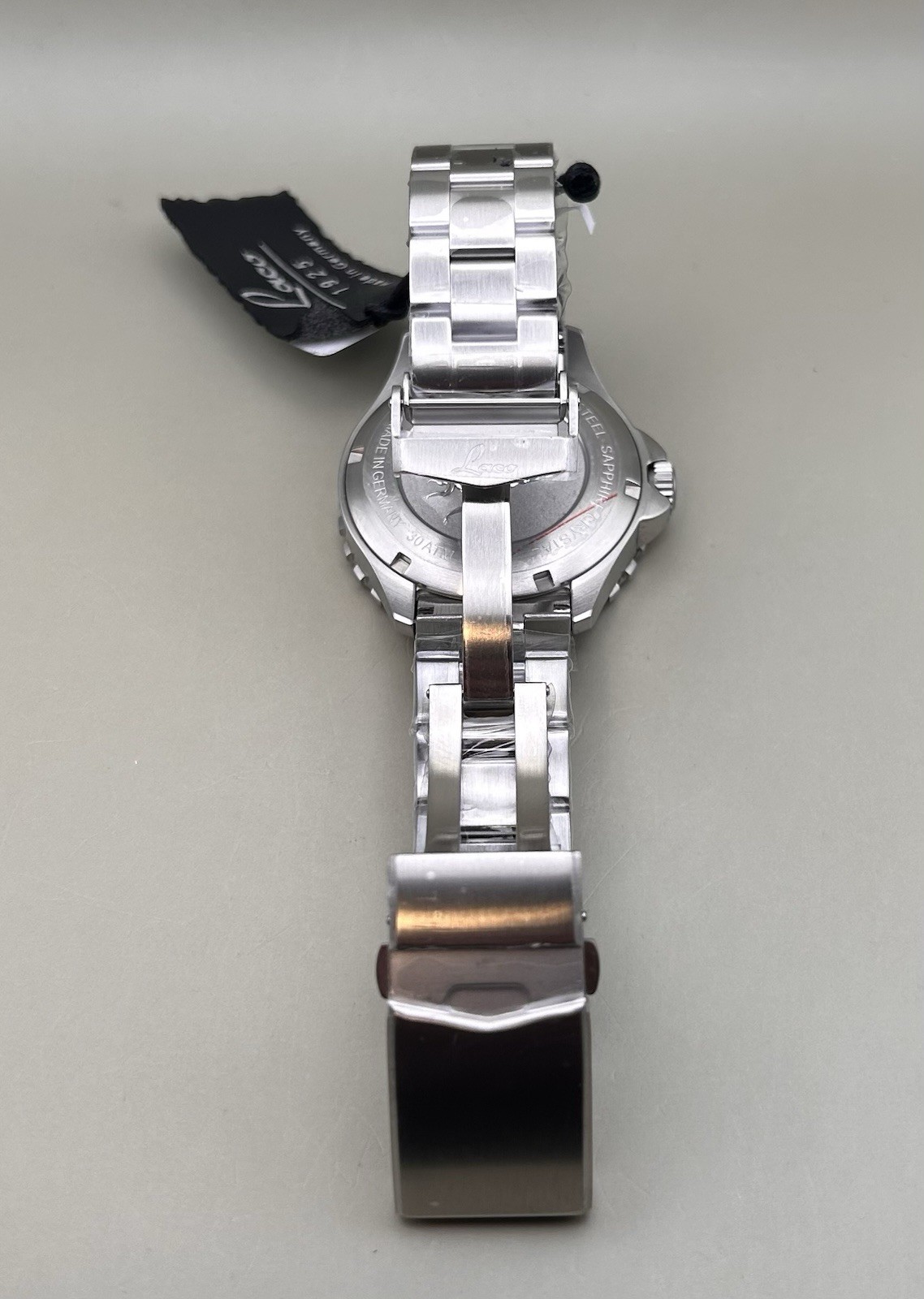 Laco Men’s Amazonas German Made Black/Green Dial Silver Automatic 42mm Watch