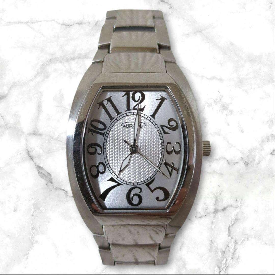 Aureole Quartz Silver Dial Wristwatch
